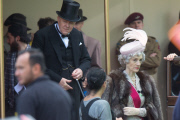 Netflix 'The Crown' on set filming, Cambridgeshire, Britain - 19 Aug 2015