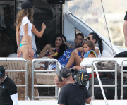 The Kardashians Enjoy A Yacht Day In St. Barts 