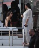 The Kardashians Enjoy A Yacht Day In St. Barts 