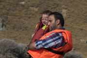 Syrian refugees land on the beaches of Lesvos island - Greece