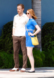 Emma Stone and Ryan Gosling enjoy a date at the movies for 'La La Land'