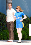 Emma Stone and Ryan Gosling enjoy a date at the movies for 'La La Land'