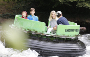 FAMEFLYNET - Exclusive: David Gandy And Mollie King Enjoy A Day At Thorpe Park Together