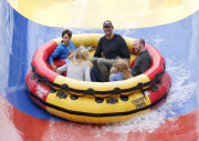 FAMEFLYNET - Exclusive: David Gandy And Mollie King Enjoy A Day At Thorpe Park Together