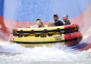 FAMEFLYNET - Exclusive: David Gandy And Mollie King Enjoy A Day At Thorpe Park Together