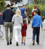 FAMEFLYNET - Exclusive: David Gandy And Mollie King Enjoy A Day At Thorpe Park Together