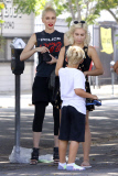 *EXCLUSIVE* Gwen Stefani ditches wedding ring for outing with her Trio of Cowboys