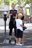 *EXCLUSIVE* Gwen Stefani ditches wedding ring for outing with her Trio of Cowboys