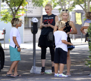 *EXCLUSIVE* Gwen Stefani ditches wedding ring for outing with her Trio of Cowboys