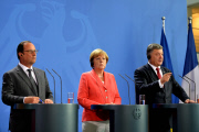 Minsker Abkommen: Merkel, Hollande und Poroschenko treffen sich in Berlin