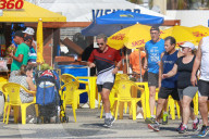 Rio de Janeiro: Nicolas Sarkozy joggt mit Bodyguard an der Copacabana