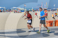 Rio de Janeiro: Nicolas Sarkozy joggt mit Bodyguard an der Copacabana