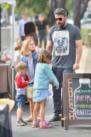 Ben Affleck is on daddy duty at Farmers Market