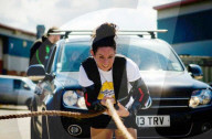 Britain's strongest woman Katherine Bartlett,  Southampton, Hampshire, Britain - 08 Jul 2015