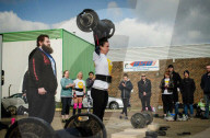 Britain's strongest woman Katherine Bartlett,  Southampton, Hampshire, Britain - 08 Jul 2015