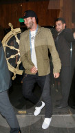 David Beckham verlässt das Restaurant in Manchester
