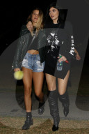 Kendall and Kylie Jenner arrive at Eminem and Rihanna's Monster Tour - Part 2