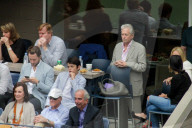 PEOPLE: US Open: Michael Douglas, Catherine Zeta Jone und ihre Tochter im Publikum