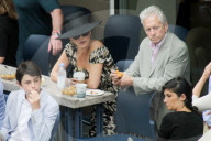 PEOPLE: US Open: Michael Douglas, Catherine Zeta Jone und ihre Tochter im Publikum
