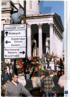 The 'never Mind The Ballots' Protest Against The Forthcoming General Election. Protestors Joined A March By Sacked Liverpool Dockers Starting At Kennington Park And Ending Up At Trafalgar Square Trouble Started After A Group Of About 500 Protesters