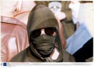 Masked Protester At A Demonstration In Central London. Many Of The Protesters Were Members Of The Anarchist Group Reclaim The Streets And Others Carried Socialist Worker Banners. The 'never Mind The Ballots' Protest Against The Forthcoming General