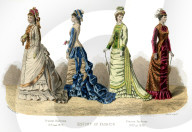 French costume: 'Present Fashions', (1882).