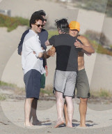 PEOPLE: Orlando Bloom spielt Boccia am Strand von Malibu
