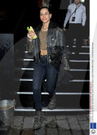 Celebrities leaving Fashion For Relief Show, Autumn Winter 2015, London Fashion Week, Britain - 19 Feb 2015