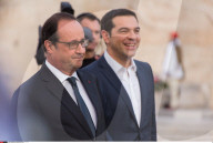 NEWS: Francois Hollande besucht Alexis Tsipras in Athen