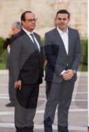 NEWS: Francois Hollande besucht Alexis Tsipras in Athen