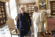 NEWS: Der Papst empfängt die littauische Präsidentin Dalia Grybauskaite in Rome