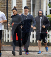 EXKLUSIV: Matt Damon und Frau Luciana joggen gemeinsam durch London