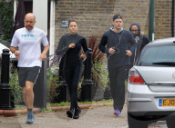 EXKLUSIV: Matt Damon und Frau Luciana joggen gemeinsam durch London