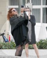 PEOPLE - Diane von Fürstenberg posiert vor dem Axel Springer Verlag in Berlin