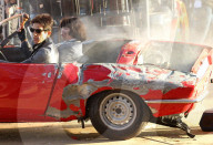 PEOPLE - Ben Stiller und Cyrus Arnold drehen Car-Crash-Szene