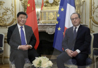 NEWS - Francois Holland begrüsst den chinesischen Präsidenten Xi Jinping