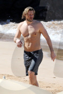 EXKLUSIV - Gabriel Aubry mit Nahla am Beach auf Hawaii