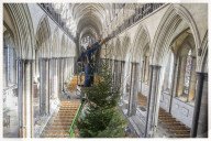 FEATURE - Salisbury: 10 Meter grosser Weihnachtsbaum in der Kathedrale