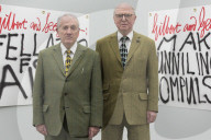 NEWS - Gilbert und George bei der 'Banners' Buchvernissage in London
