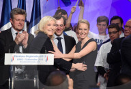 NEWS - Marine LePen an einer Wahlveranstaltung in Paris