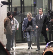 EXCLUSIVE - Renée Zellweger Colin Firth und Patrick Dempsey beim Dreharbeiten von 'Bridget Jones Baby' In London
