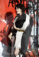 PEOPLE - Selma Blair im Goth-Rock-Outfit auf dem Filmset in Los Angeles