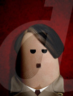 FEATURE - Prominente Gesichter auf Finger gemalt