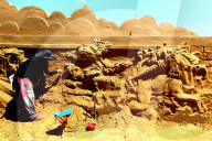 FEATURE - Tierische Sandskulpturen in Melbourne