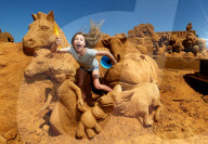 FEATURE - Tierische Sandskulpturen in Melbourne