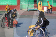 FEATURE - Rollstuhl-Basketball-Meisterschaft in Gaza City