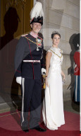 PEOPLE - Die Royals am Neujahrsempfang auf Schloss Amalienborg in Kopenhagen