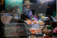 Floating market in Thailand