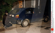 Death Of Tory Mp Stephen Milligan. The Mp's Blue Vw Golf Outside His Home In Black Lion Lane. (for Full Caption See Version).