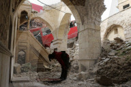 Syrian War aftermath, Aleppo, Syria - 05 Jan 2016